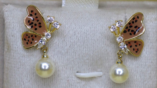 Butterfly Enamel Earring