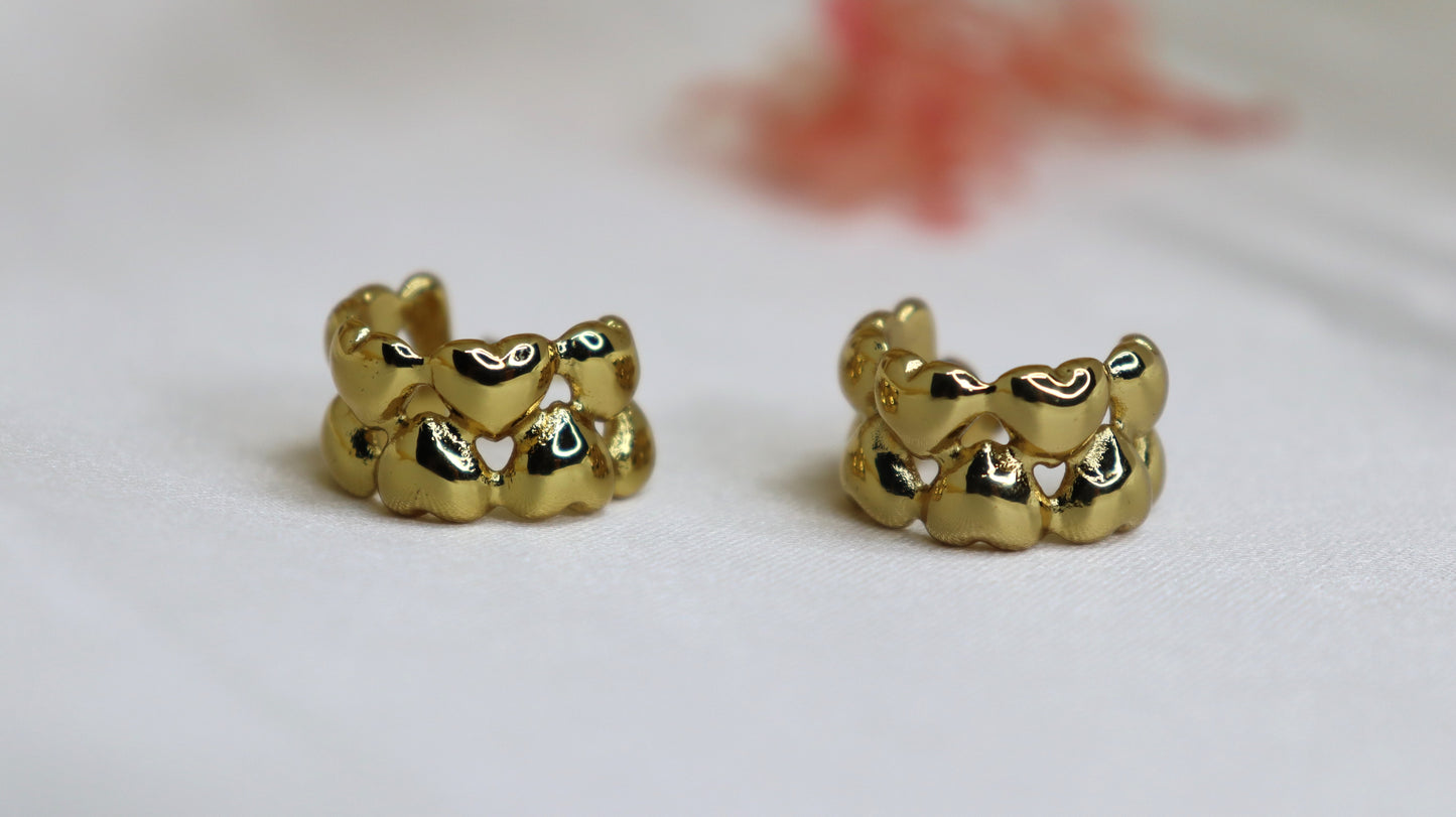 Gold Heart Earring