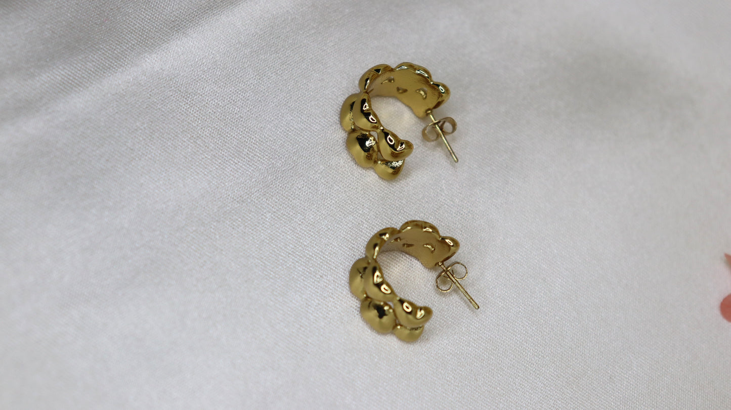 Gold Heart Earring
