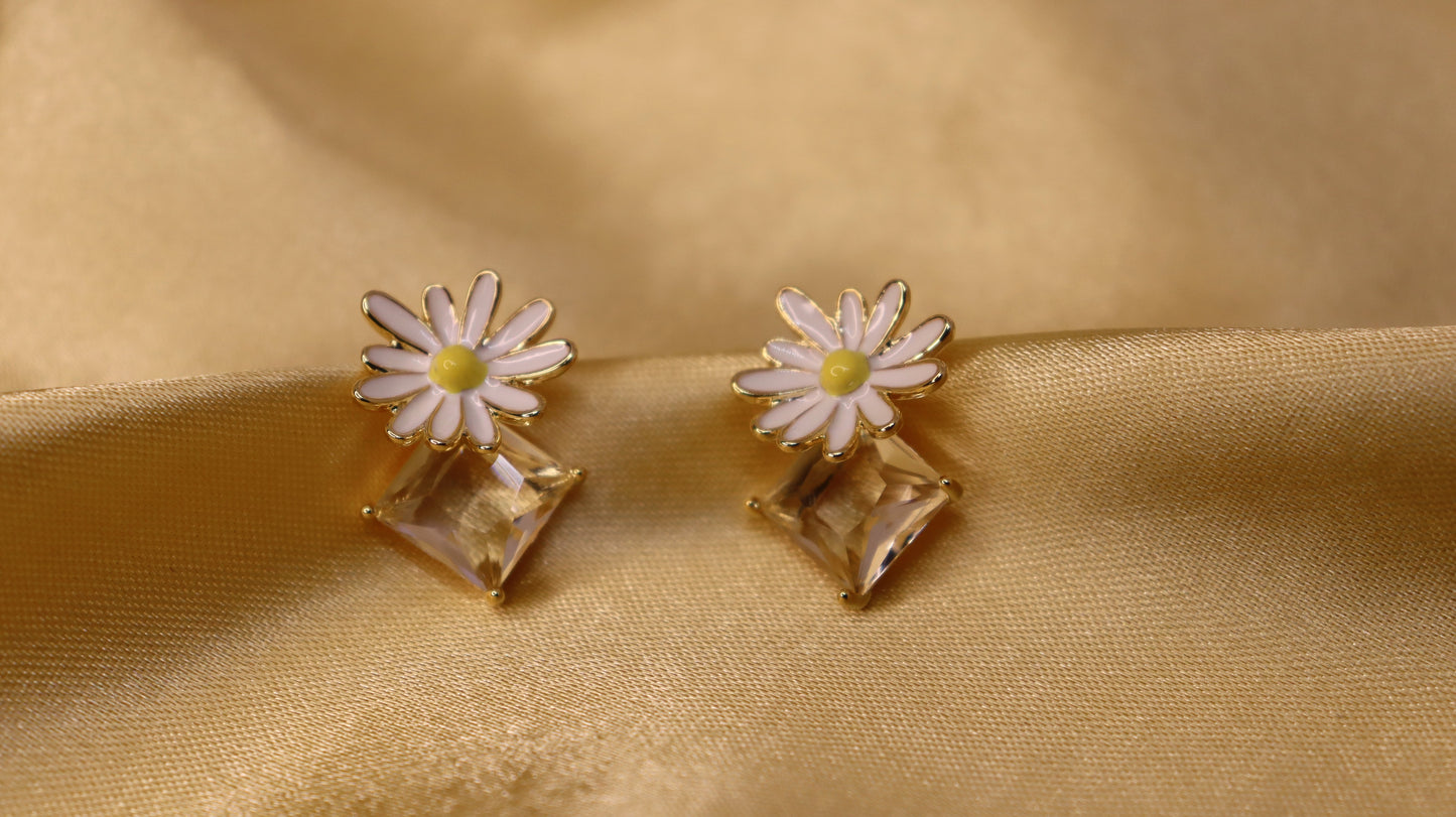 Flora Enamel Earring