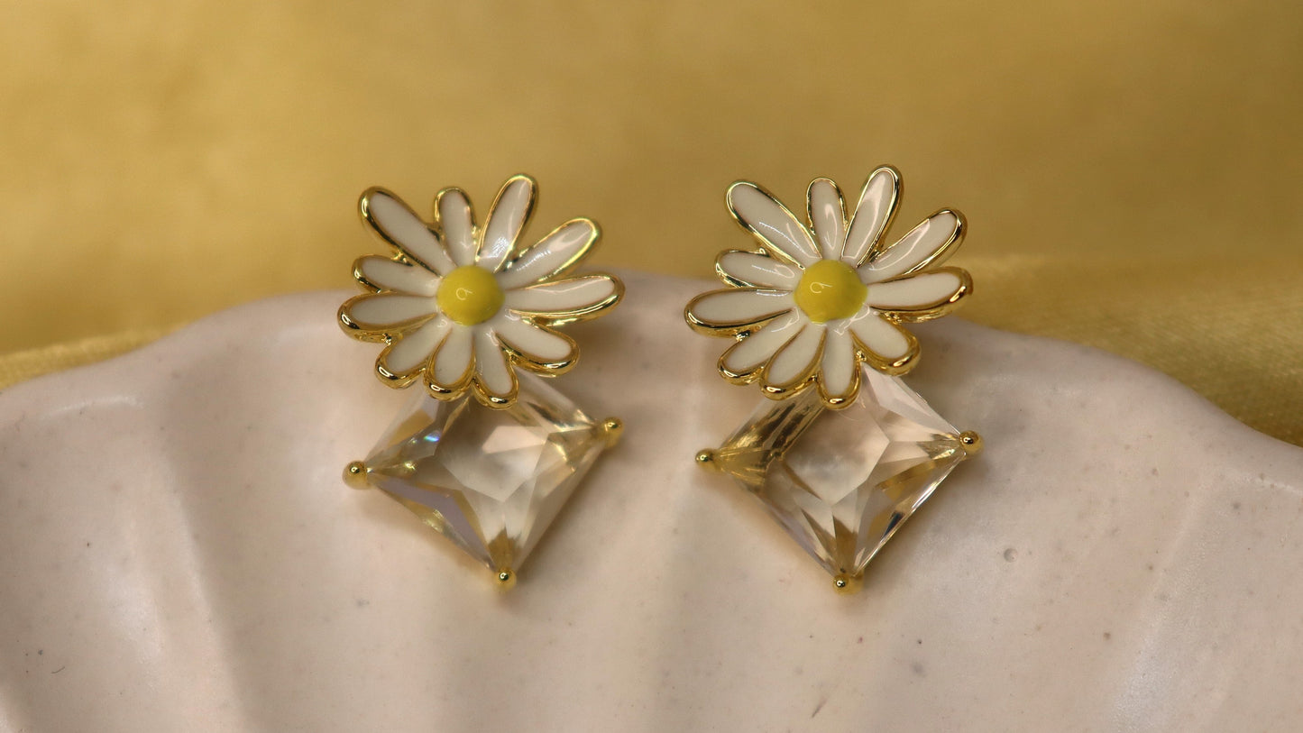Flora Enamel Earring
