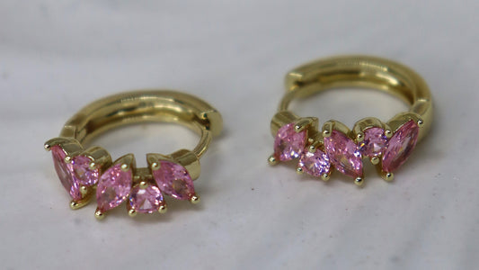 Pink Stone Earring