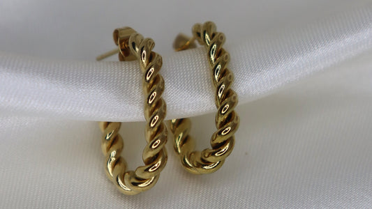 Golden Braid Earring