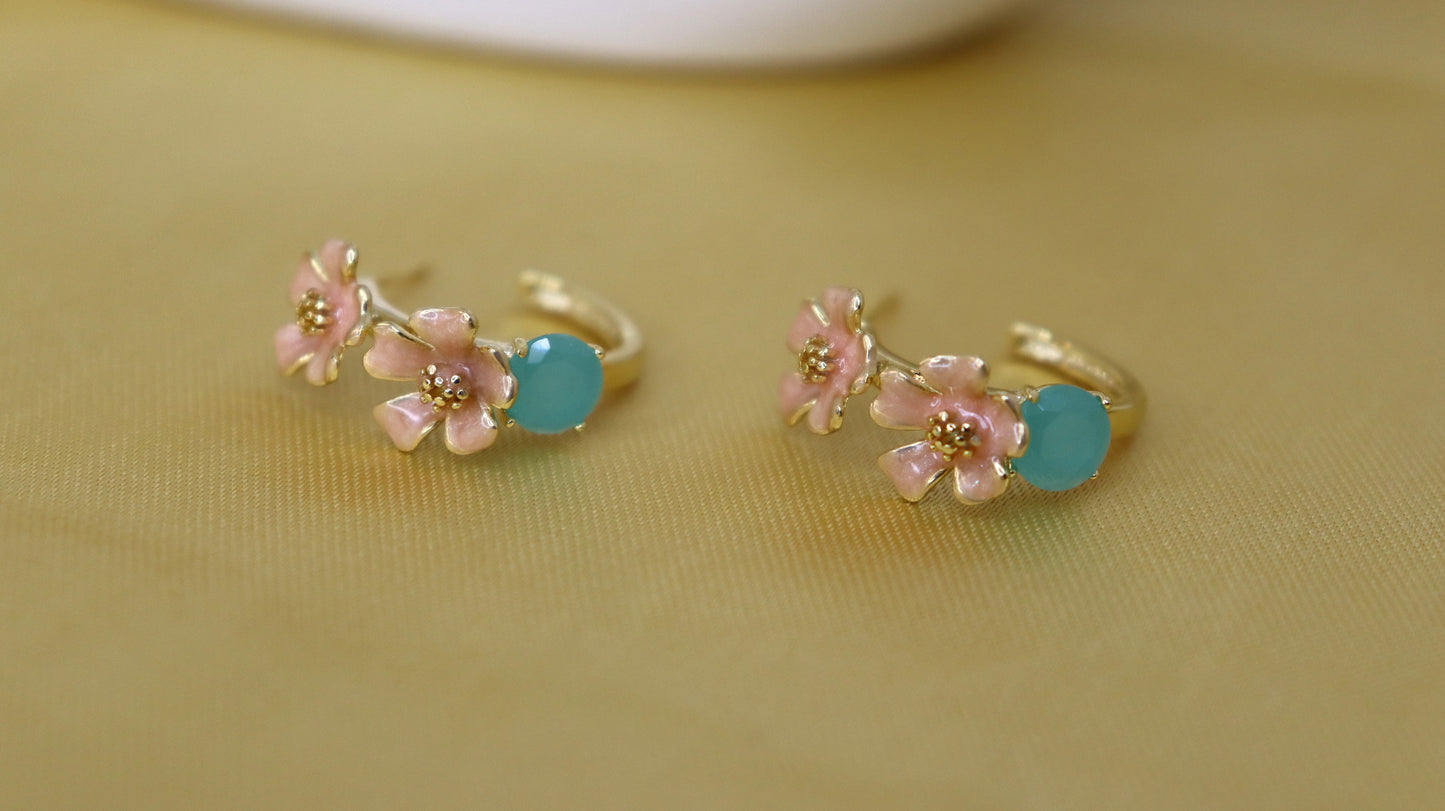 Blossom Enamel Earring