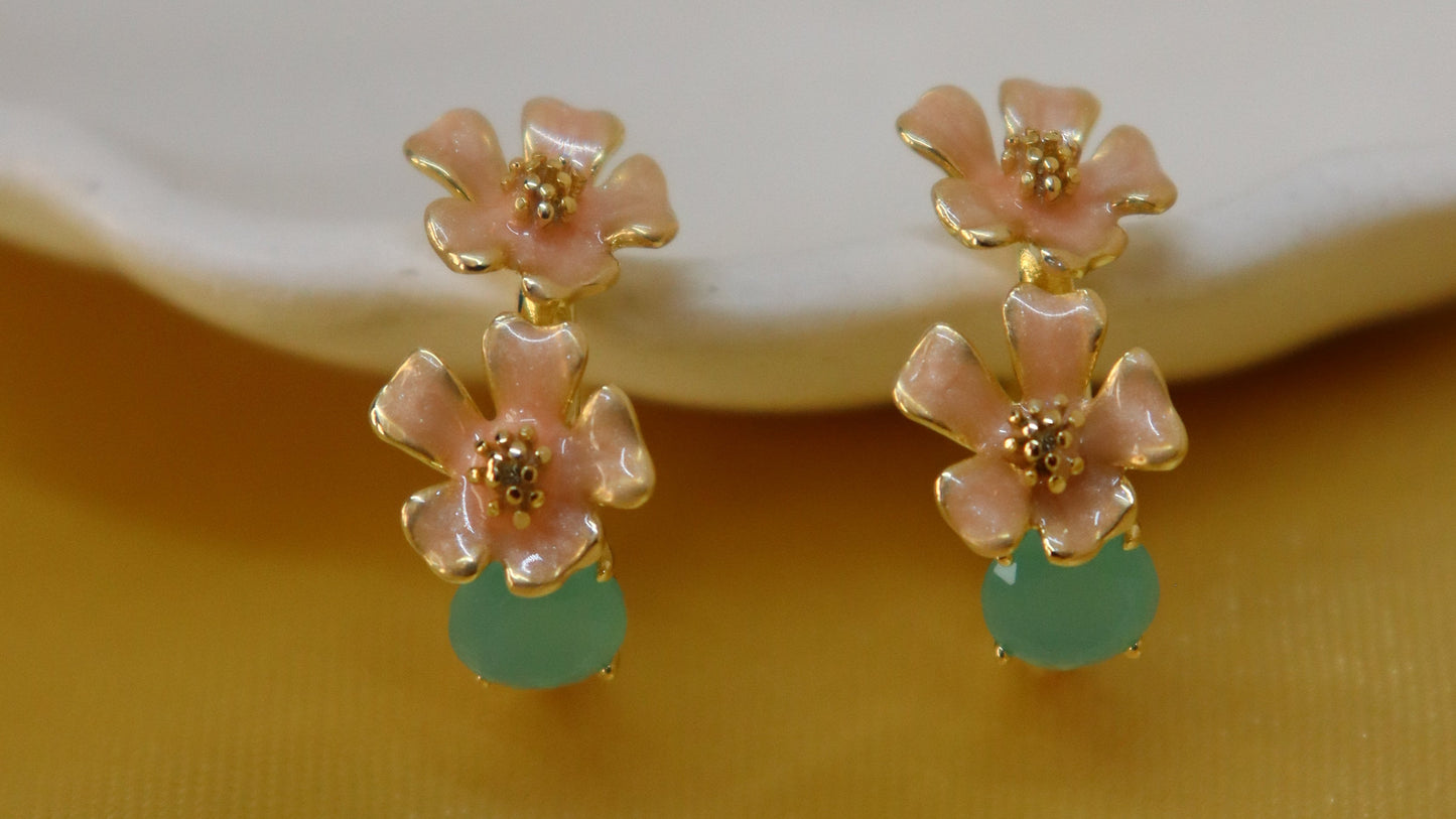 Blossom Enamel Earring