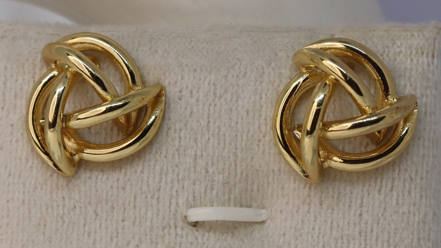 Gold Nest Earring