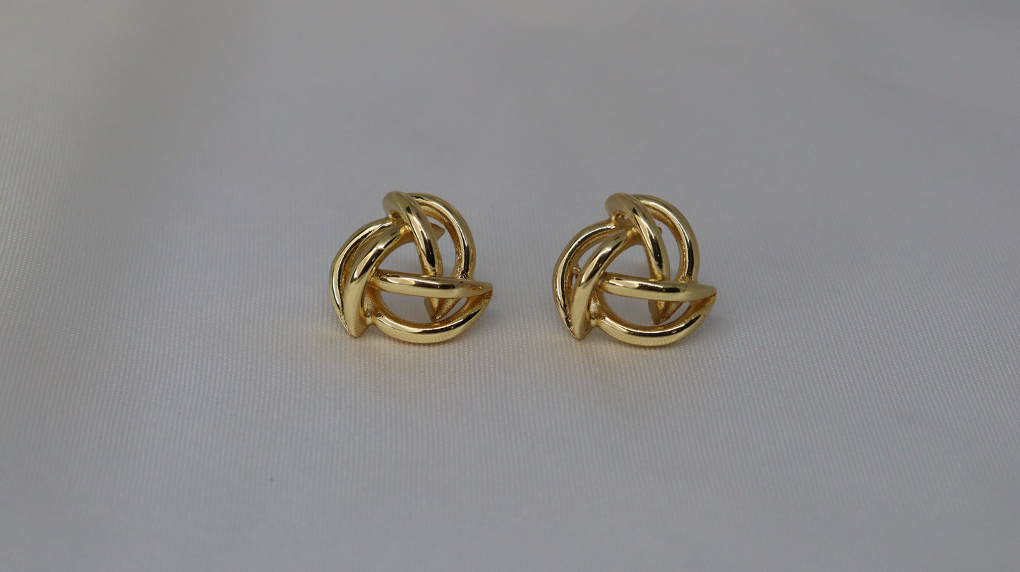 Gold Nest Earring