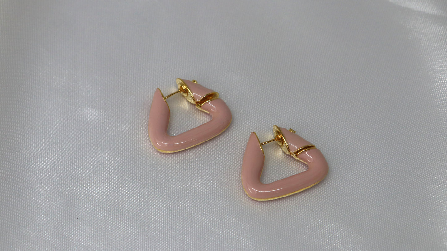 Pink Enamel Hoop