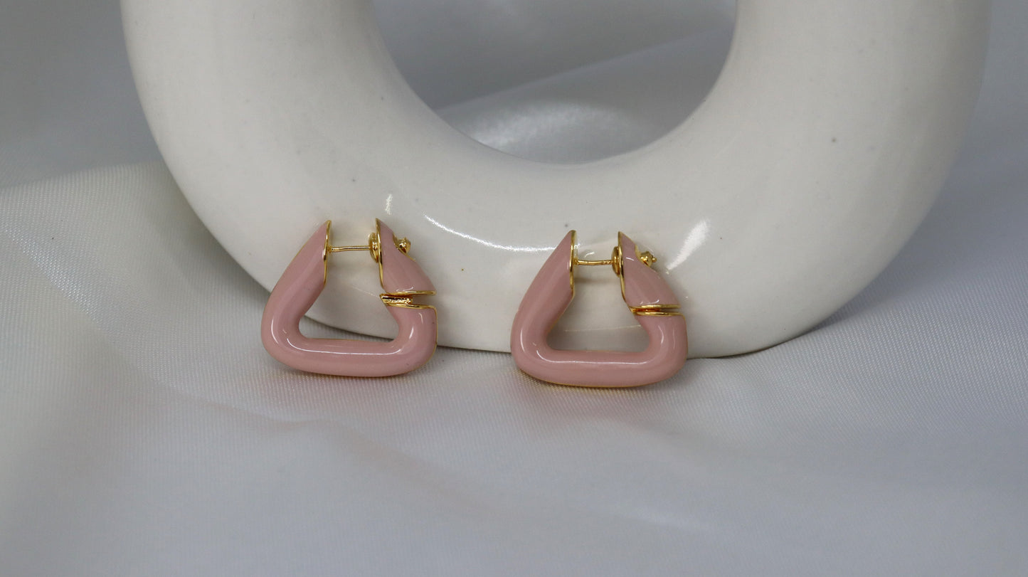 Pink Enamel Hoop