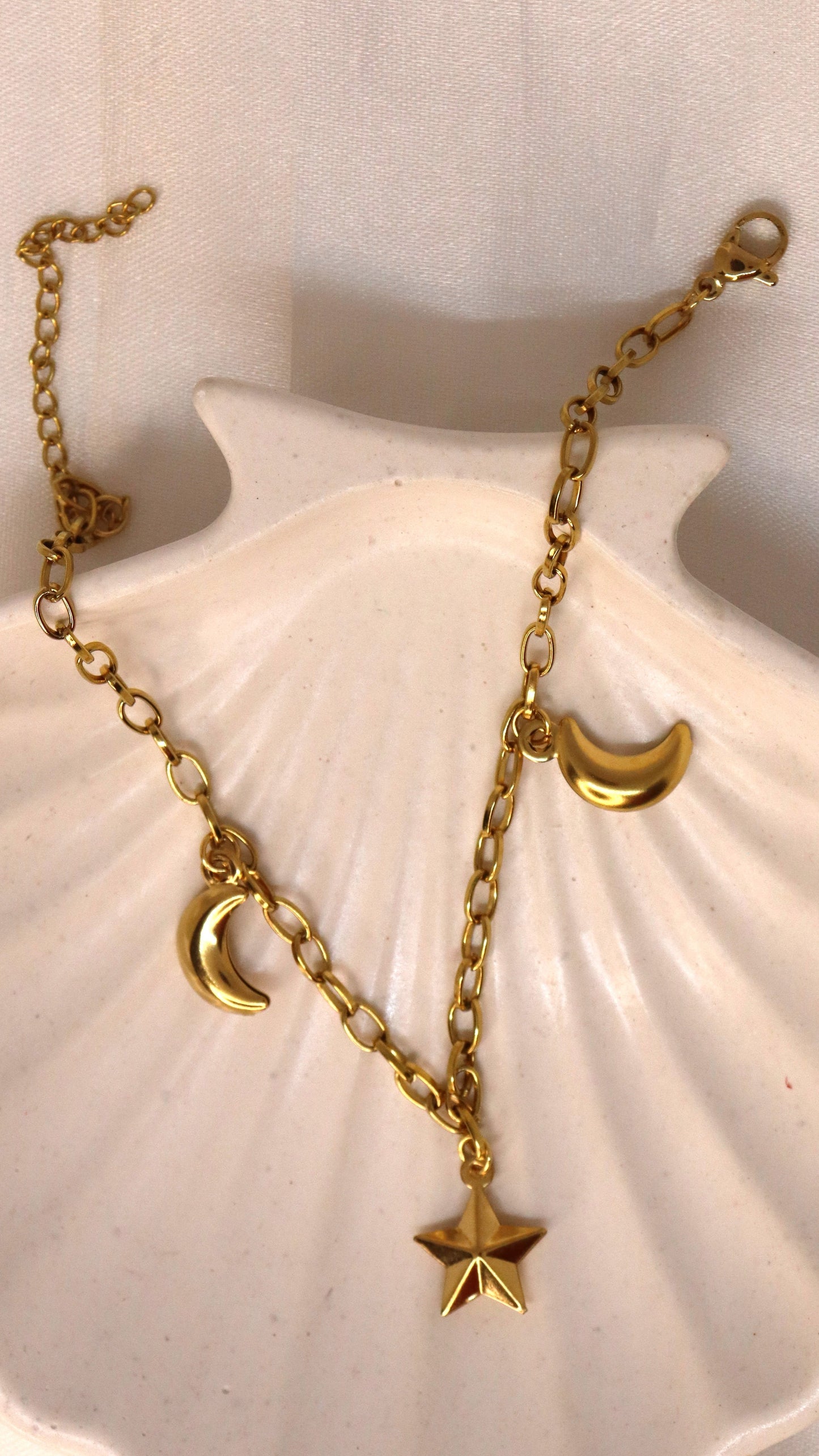 Moon & Star Anklet