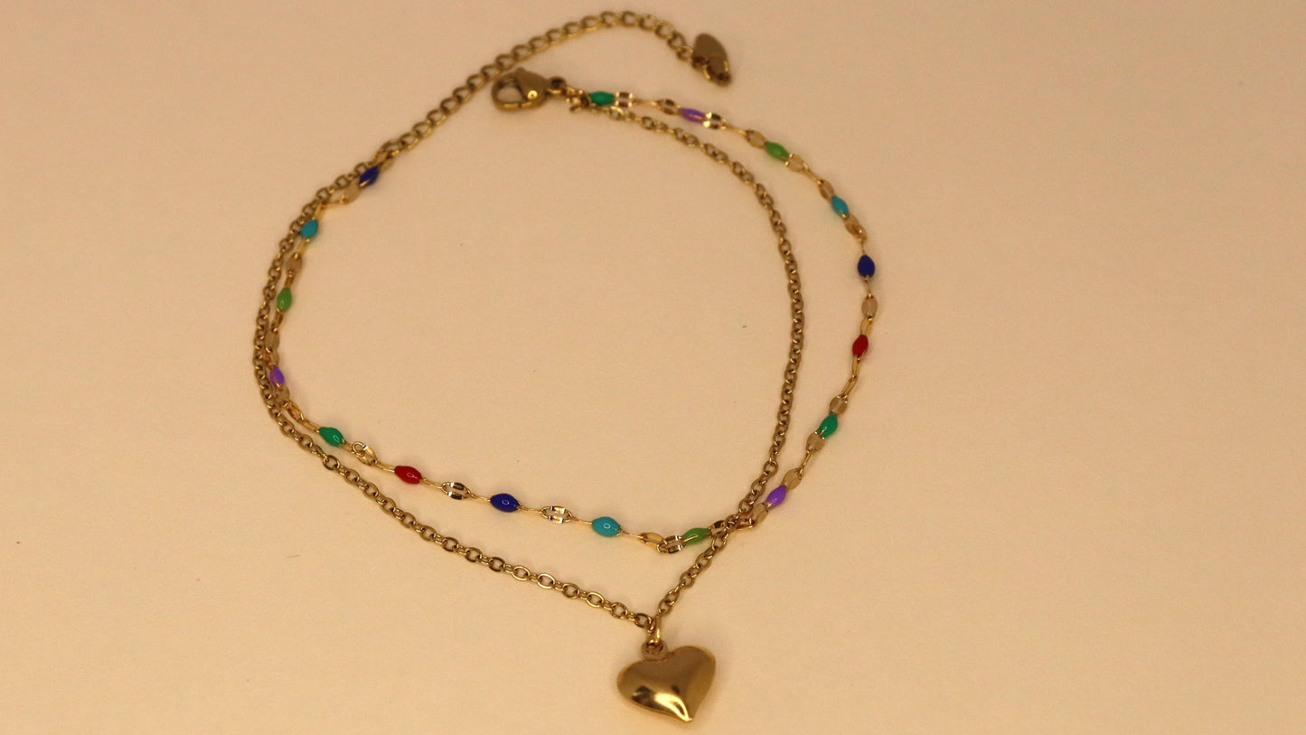 Colorful Love Anklet