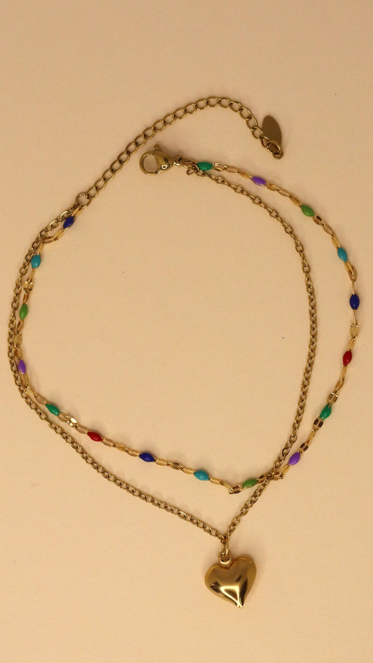 Colorful Love Anklet