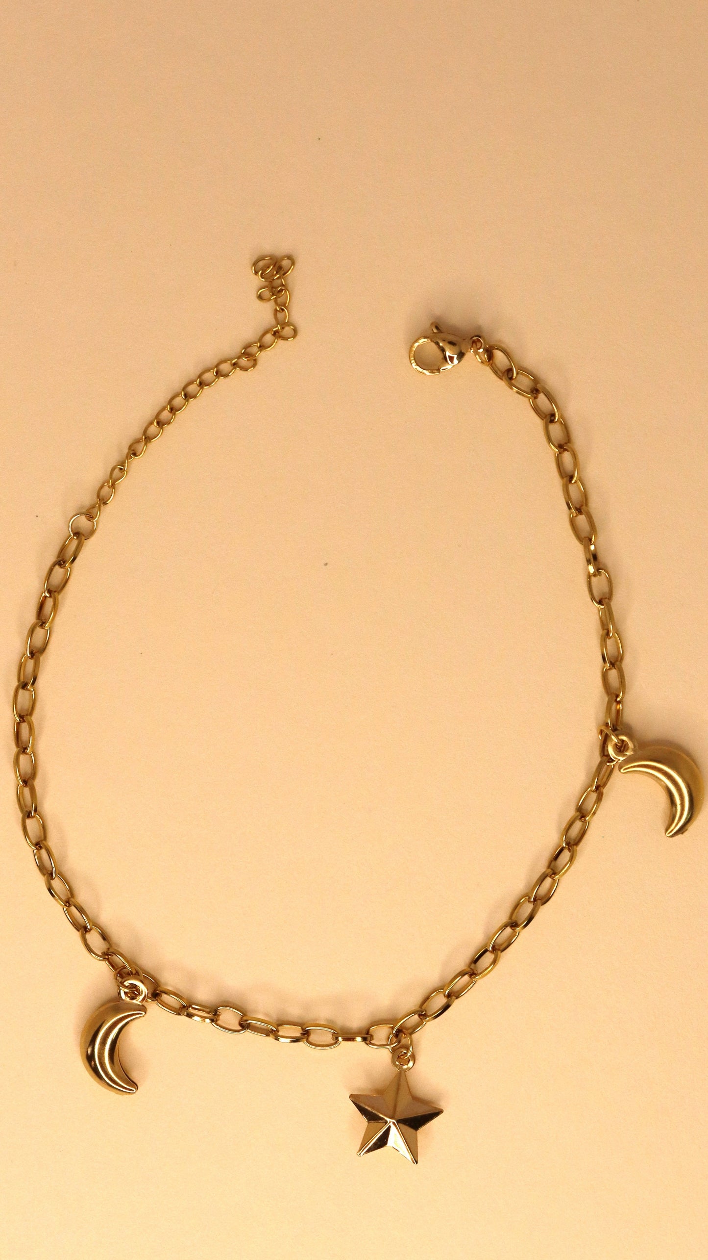 Moon & Star Anklet