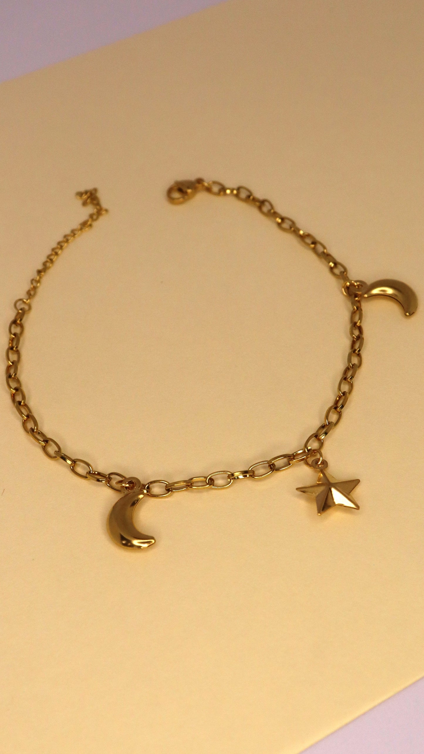 Moon & Star Anklet