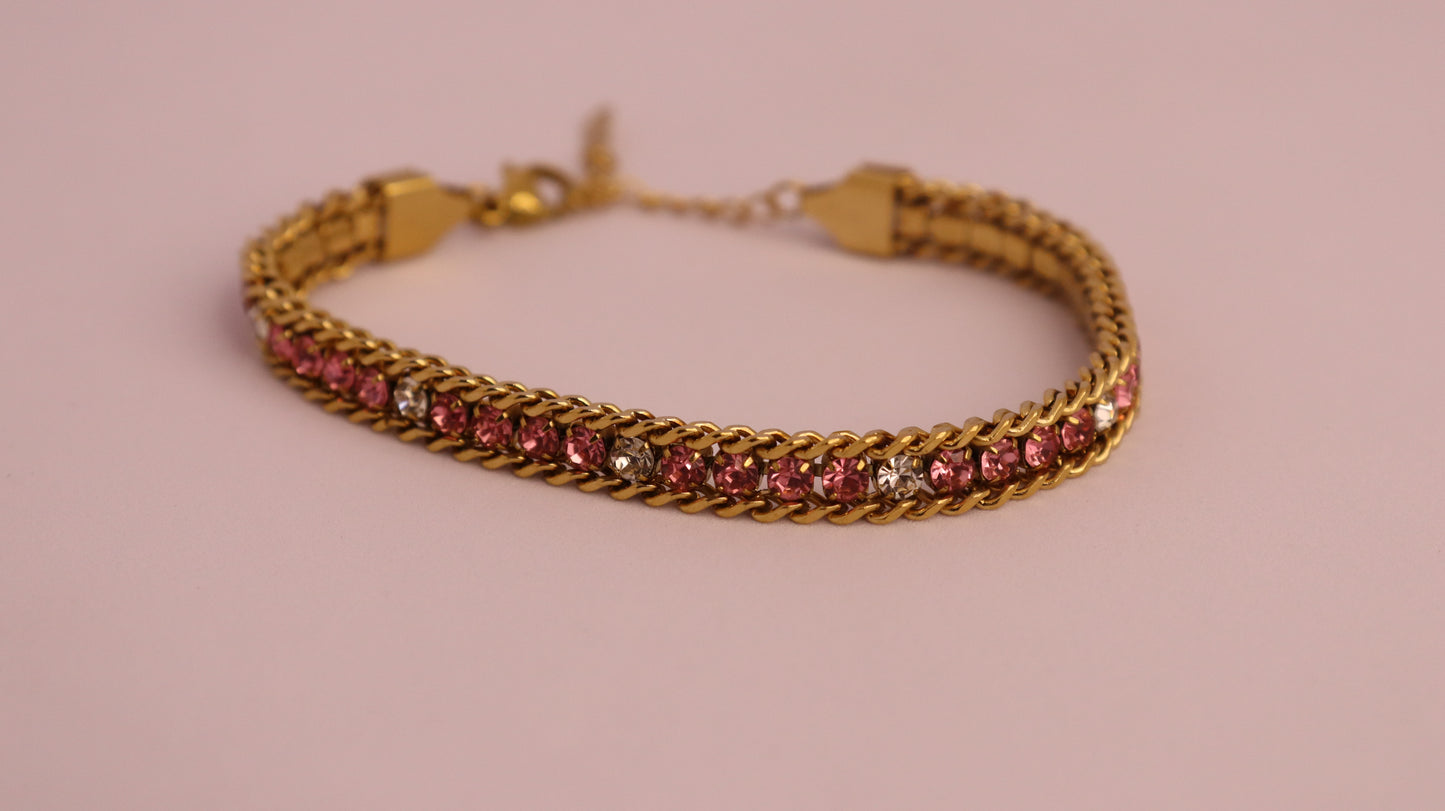 Pink Link Bracelet