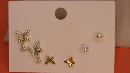 Butterfly stud set