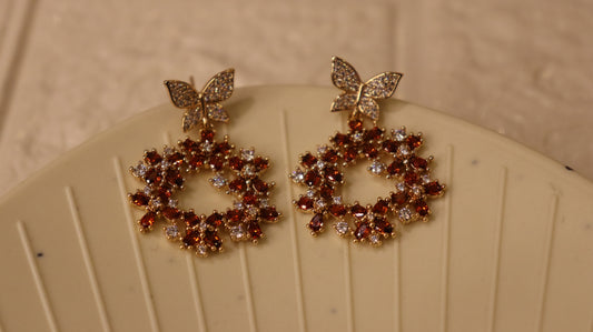 Crimson Bloom Earrings