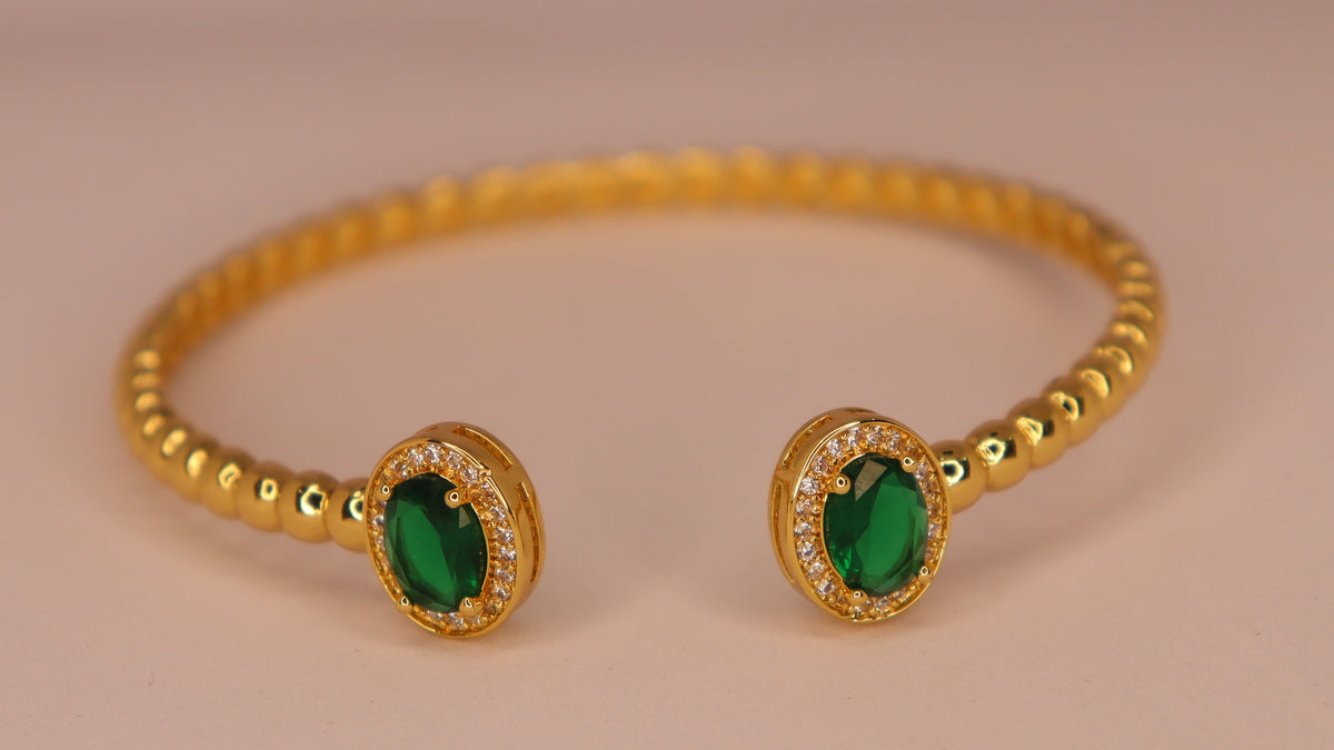 Emerald Royale Stack ( Set of 3 Bracelets )